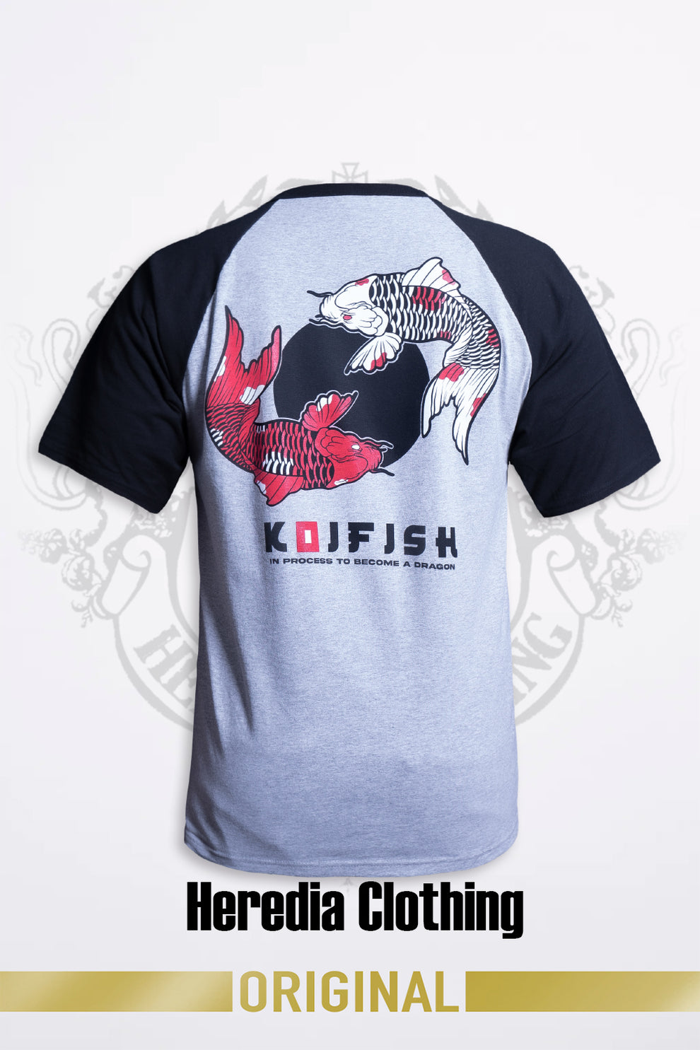 Playera Pez Koi Negra