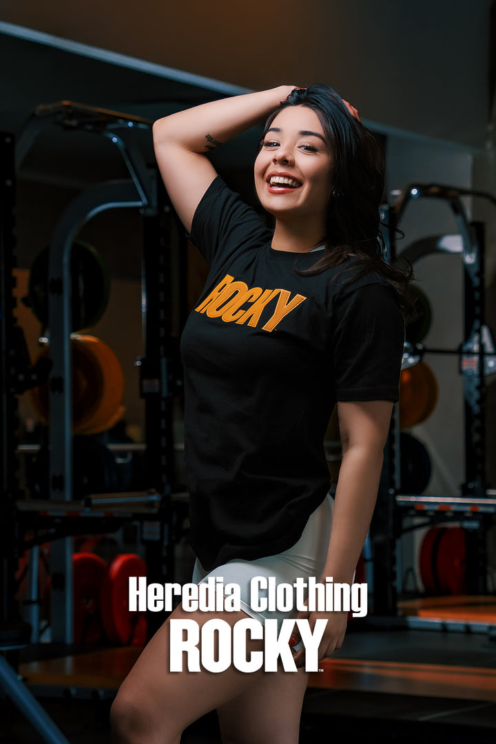 Playera Rocky Negro/Amarillo