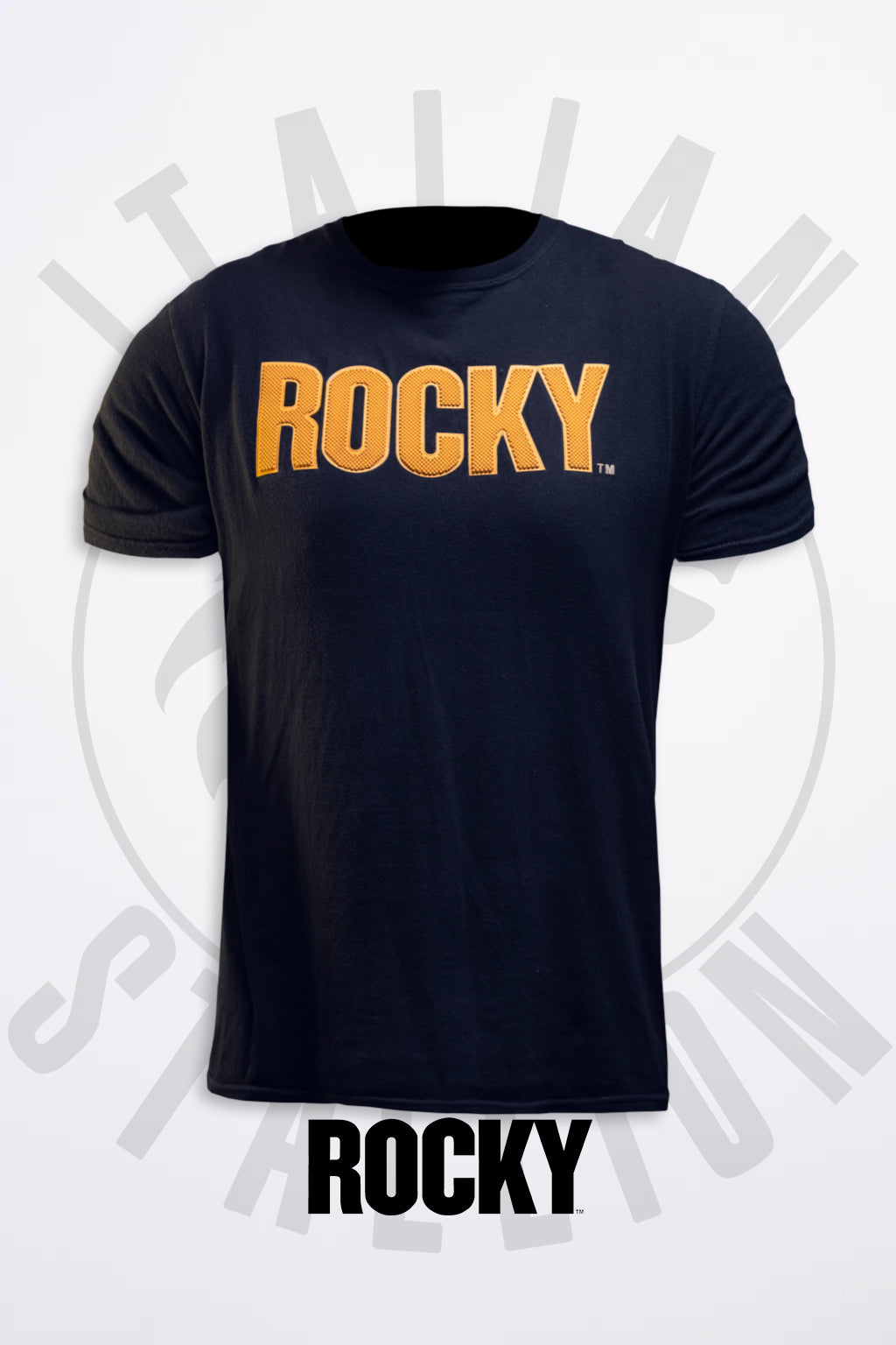 Playera Rocky Negro/Amarillo