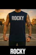 Playera Rocky Negra B sin mangas