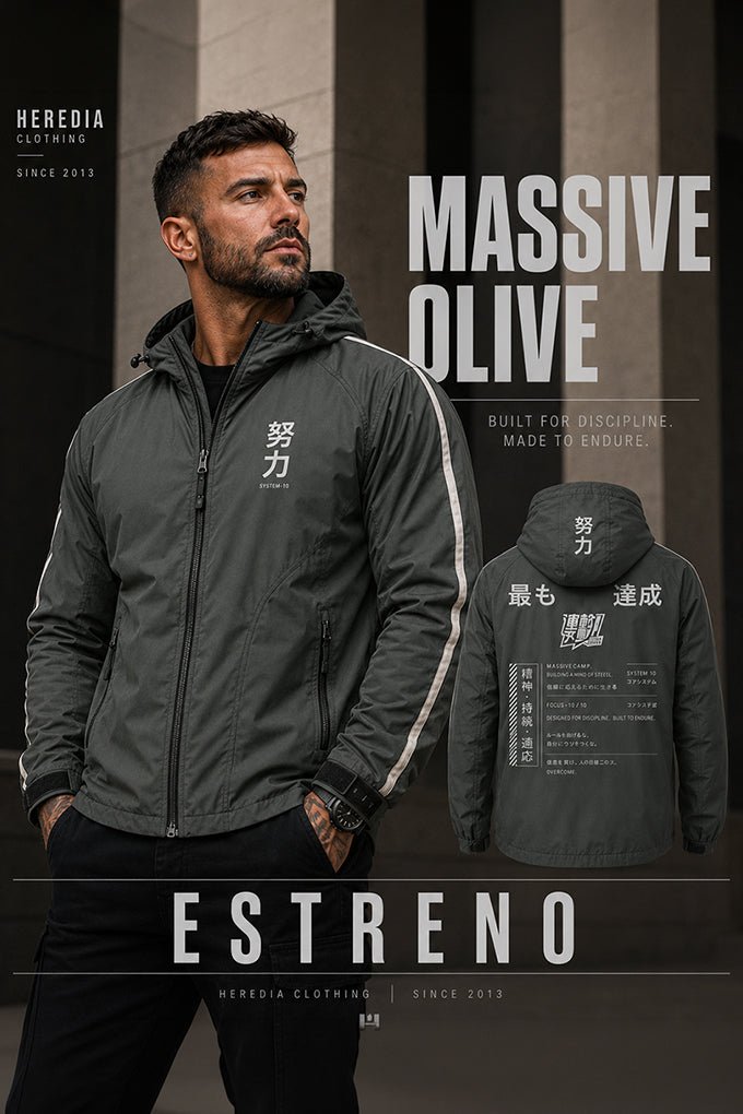 Chamarra Massive Olive - Heredia Clothing