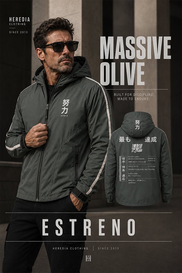 Chamarra Massive Olive - Heredia Clothing