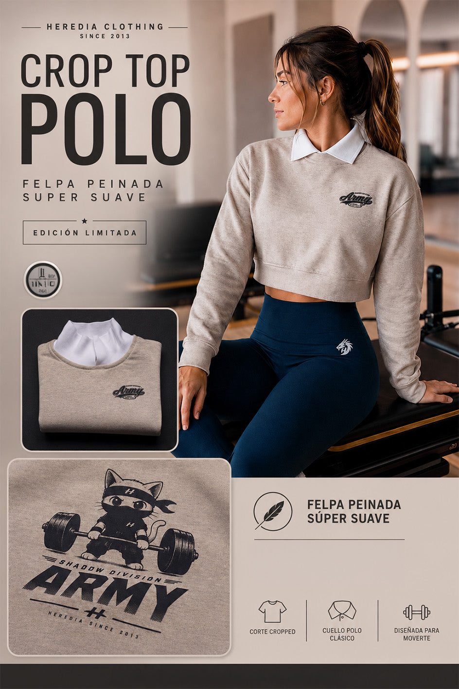 Polo Cropped Shadow Division