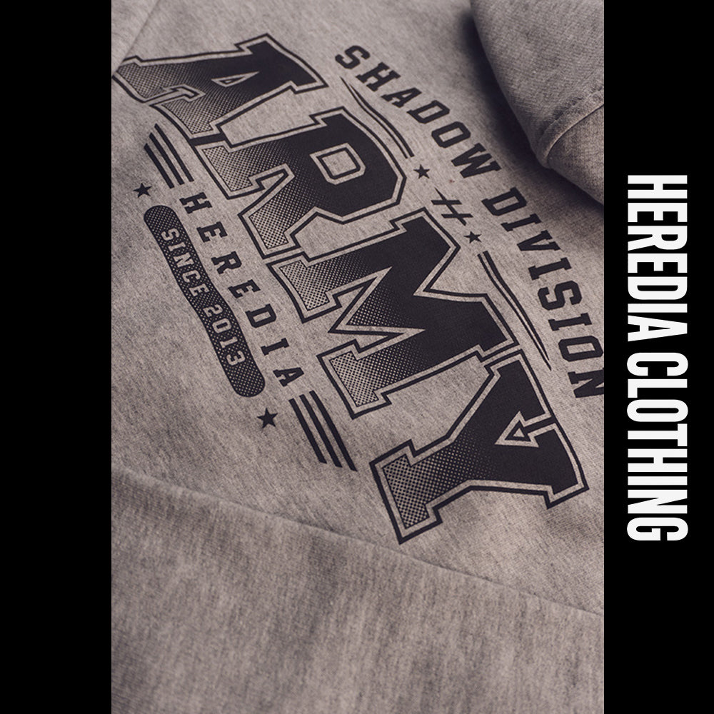 Sudadera Cropped Army Gray