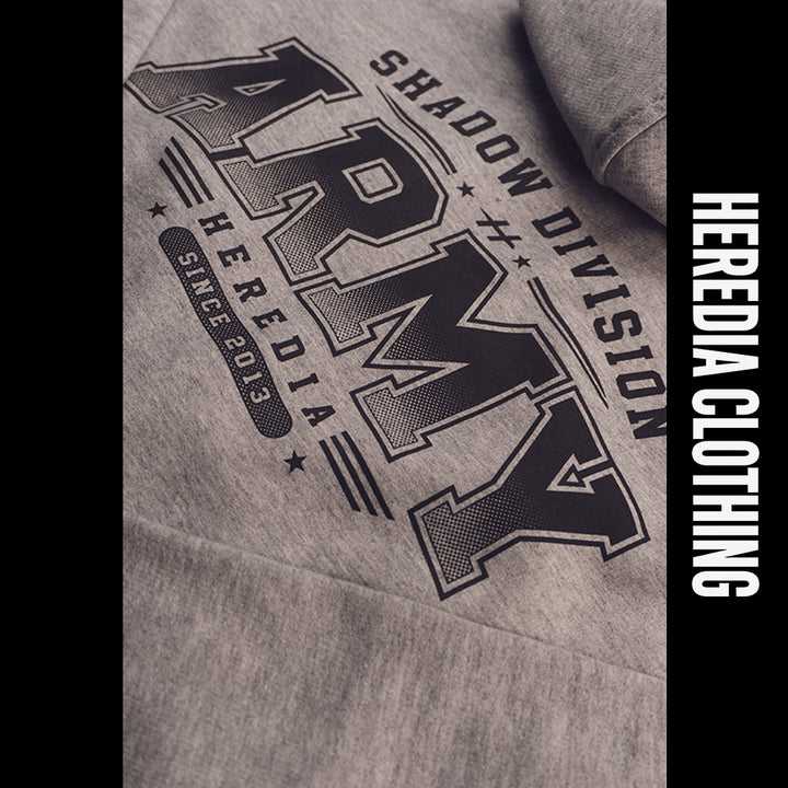 Sudadera Cropped Army Gray