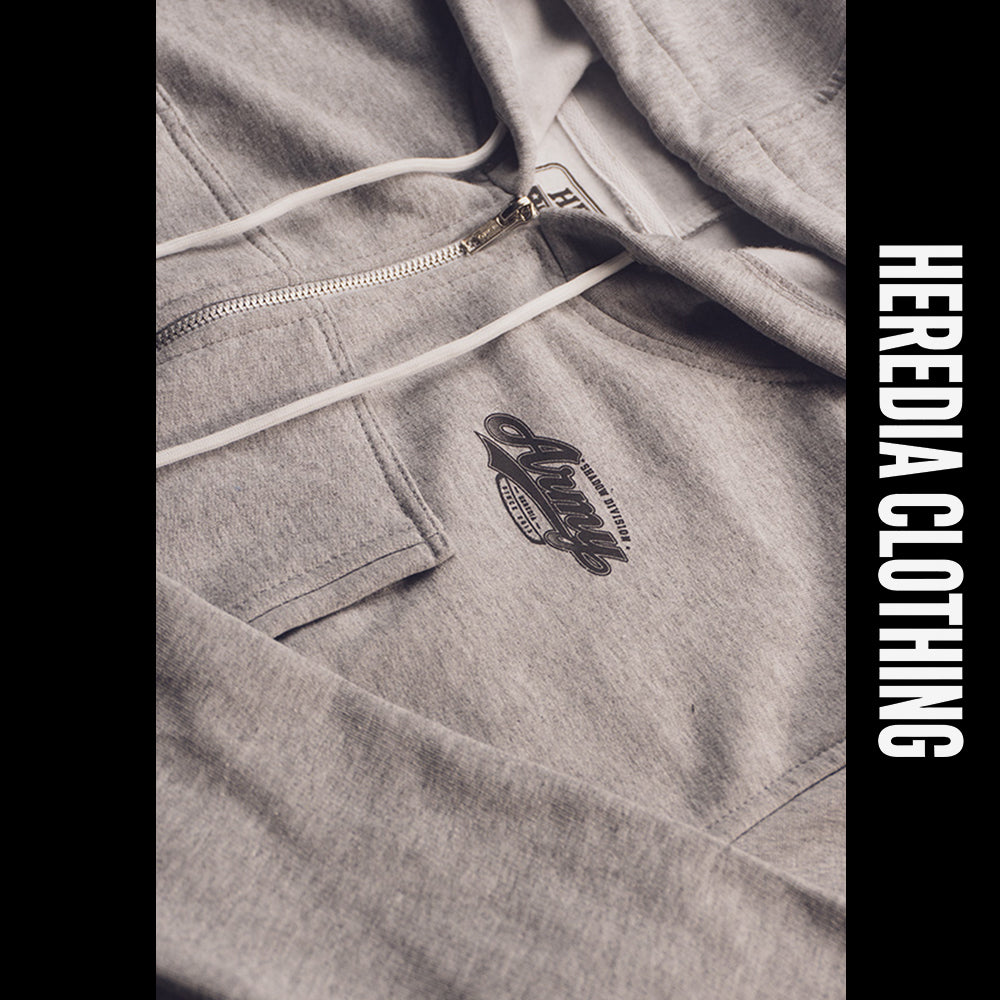 Sudadera Cropped Army Gray
