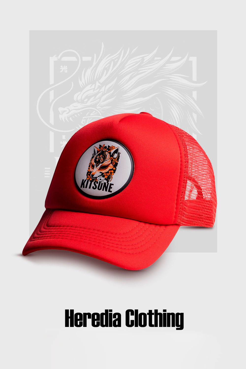 Gorra Kitsune Roja - Heredia Clothing