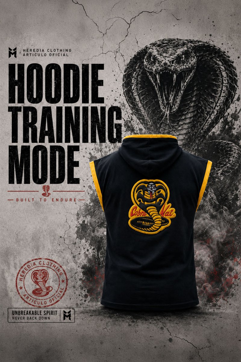 Hoodie Cobra Kai- Training Mode - Heredia Clothing
