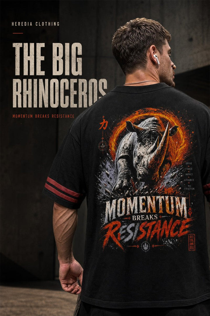 Playera Big Rhino Oversize - Heredia Clothing