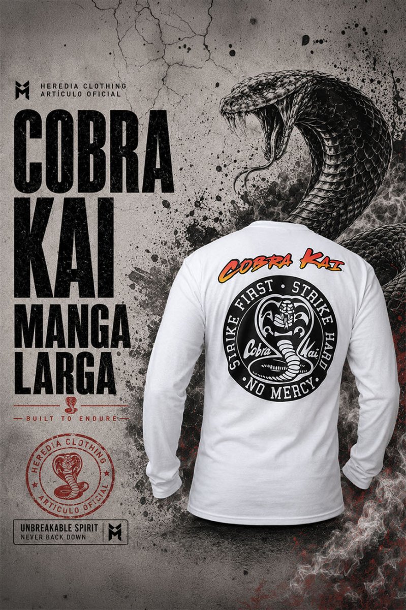 Playera Cobra Kai Manga Larga - Heredia Clothing
