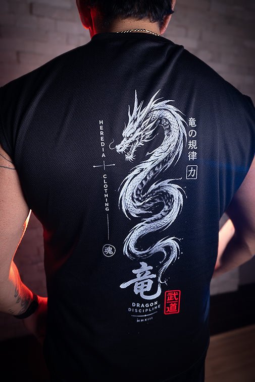 Playera Jersey Dragon Negro - Heredia Clothing