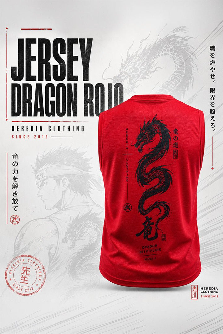 Playera Jersey Dragon Rojo - Heredia Clothing