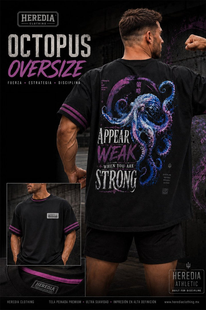 Playera Octopus Oversize - Heredia Clothing