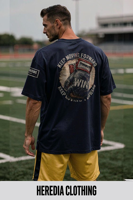 Playera Oversize Keep Moving - Heredia Clothing