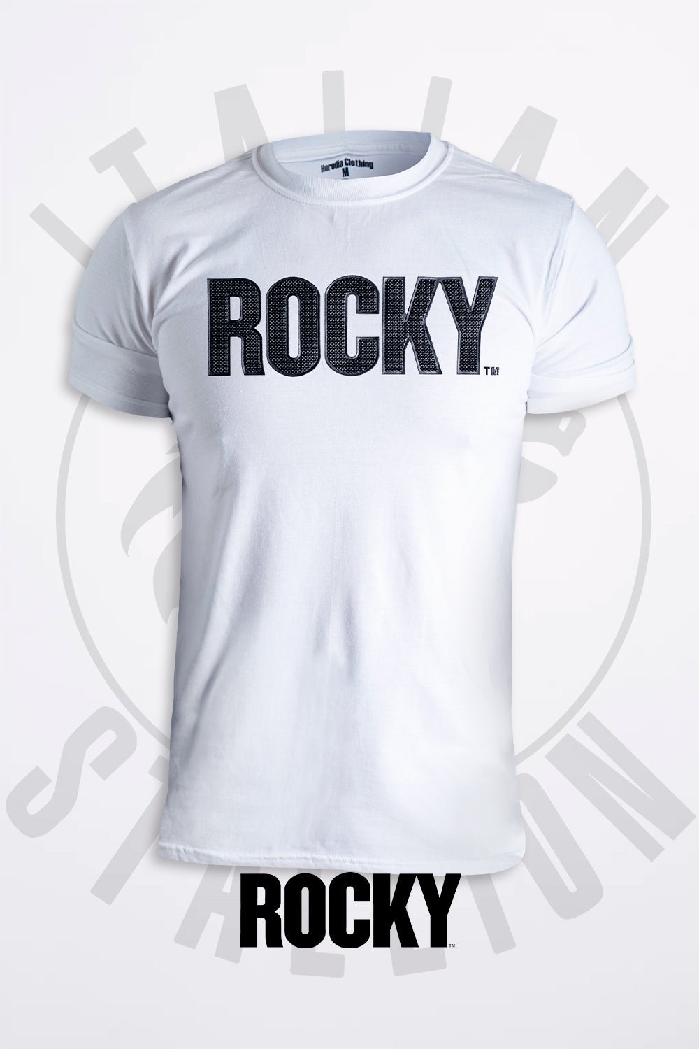 Playera Rocky Blanca/Negro - Heredia Clothing