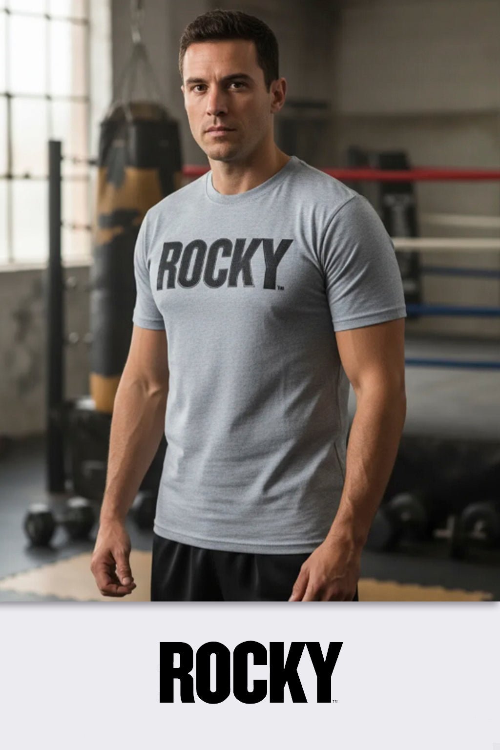 Playera Rocky Gris - Heredia Clothing