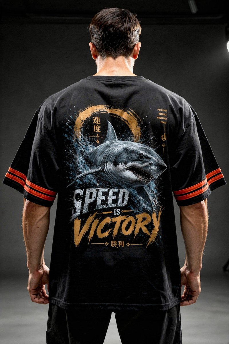 Playera Shark Oversize - Heredia Clothing