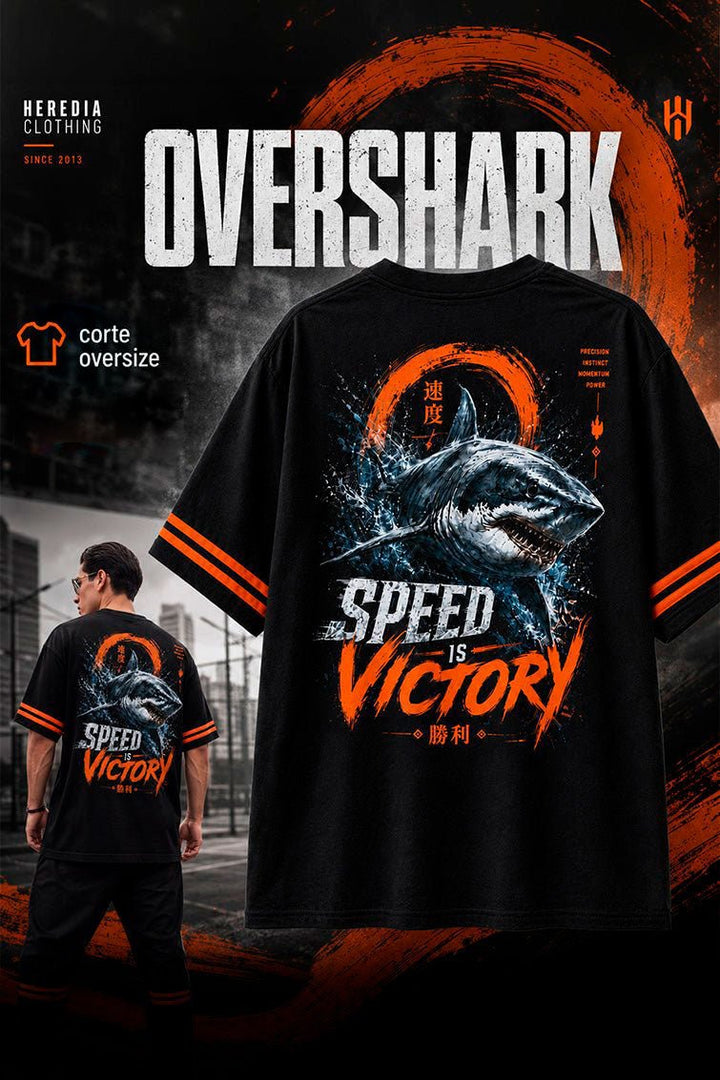 Playera Shark Oversize - Heredia Clothing