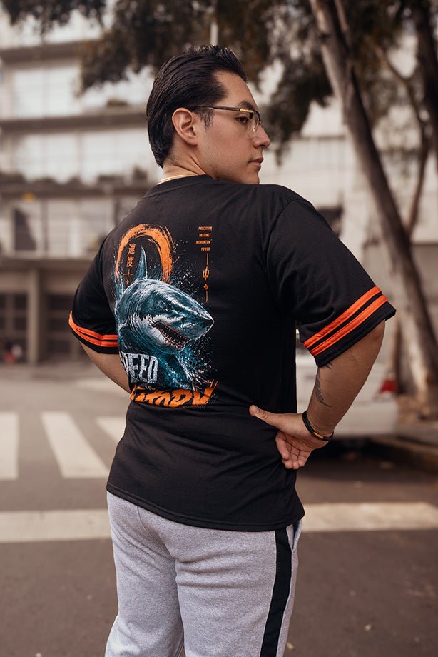 Playera Shark Oversize - Heredia Clothing