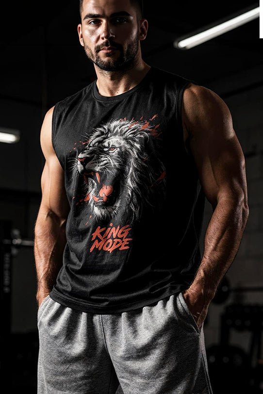 Playera Sin Mangas King Mode - Heredia Clothing