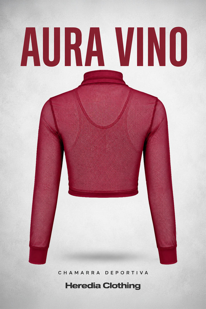 Chamarra Deportiva Aura Vino