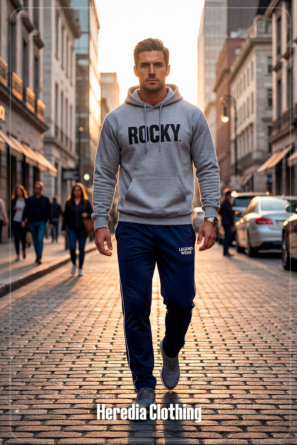 Sudadera Rocky Clasica Gris