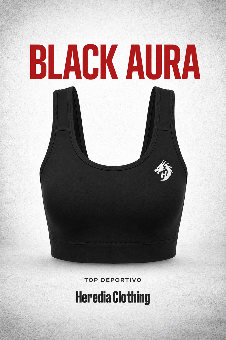 Top Deportivo Black Aura