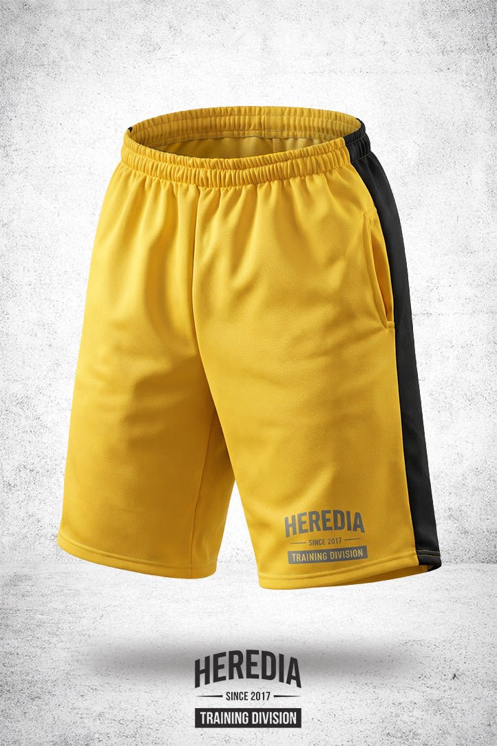 Short Training Division Amarillo/Negro - Heredia Clothing