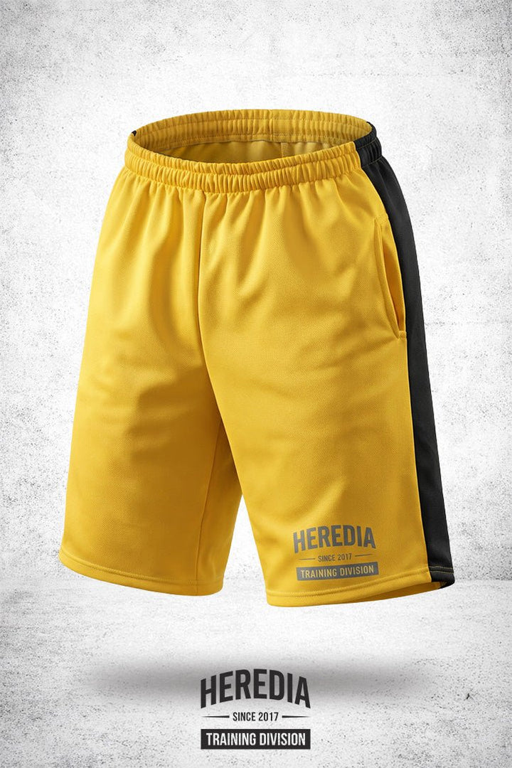 Short Training Division Amarillo/Negro - Heredia Clothing