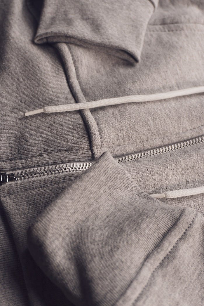 Sudadera Cropped Army Gray - Heredia Clothing