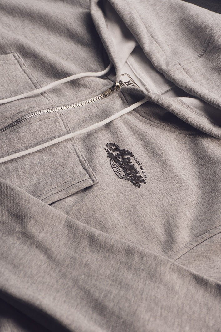 Sudadera Cropped Army Gray - Heredia Clothing