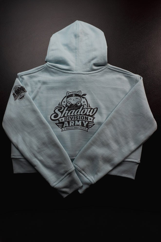 Sudadera Cropped Shadow Division Blue - Heredia Clothing