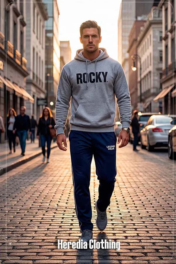 Sudadera Rocky Clasica Gris - Heredia Clothing