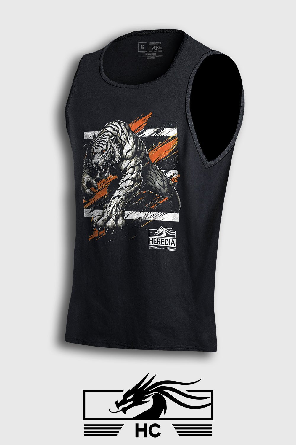 Tank Top Tigre Blanco - Heredia Clothing