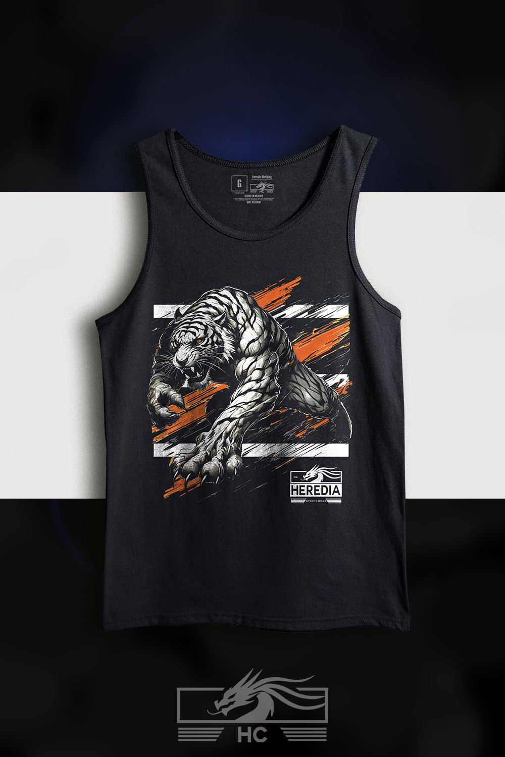 Tank Top Tigre Blanco - Heredia Clothing