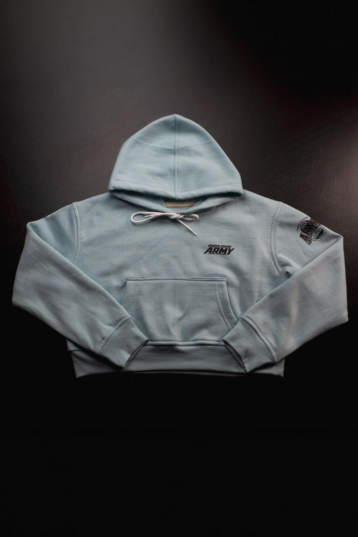 Sudadera Cropped Shadow Division Blue
